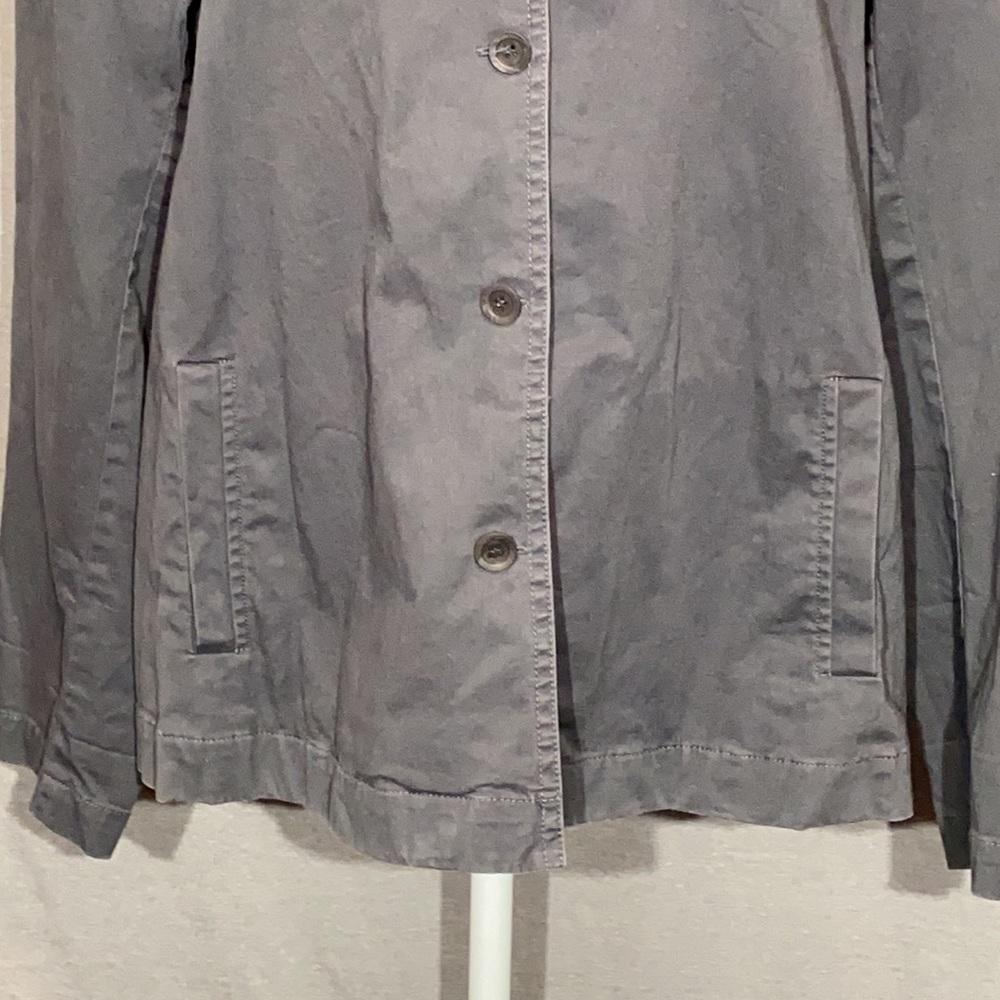 Eileen Fisher Utility Cargo Jacket Shacket Shirt Button Front XL - Picture 2 of 9